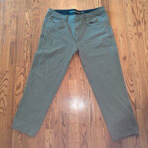Western Rise Diversion Pants – Olive, Size 36x28 Hemmed, Travel/Tech Pants